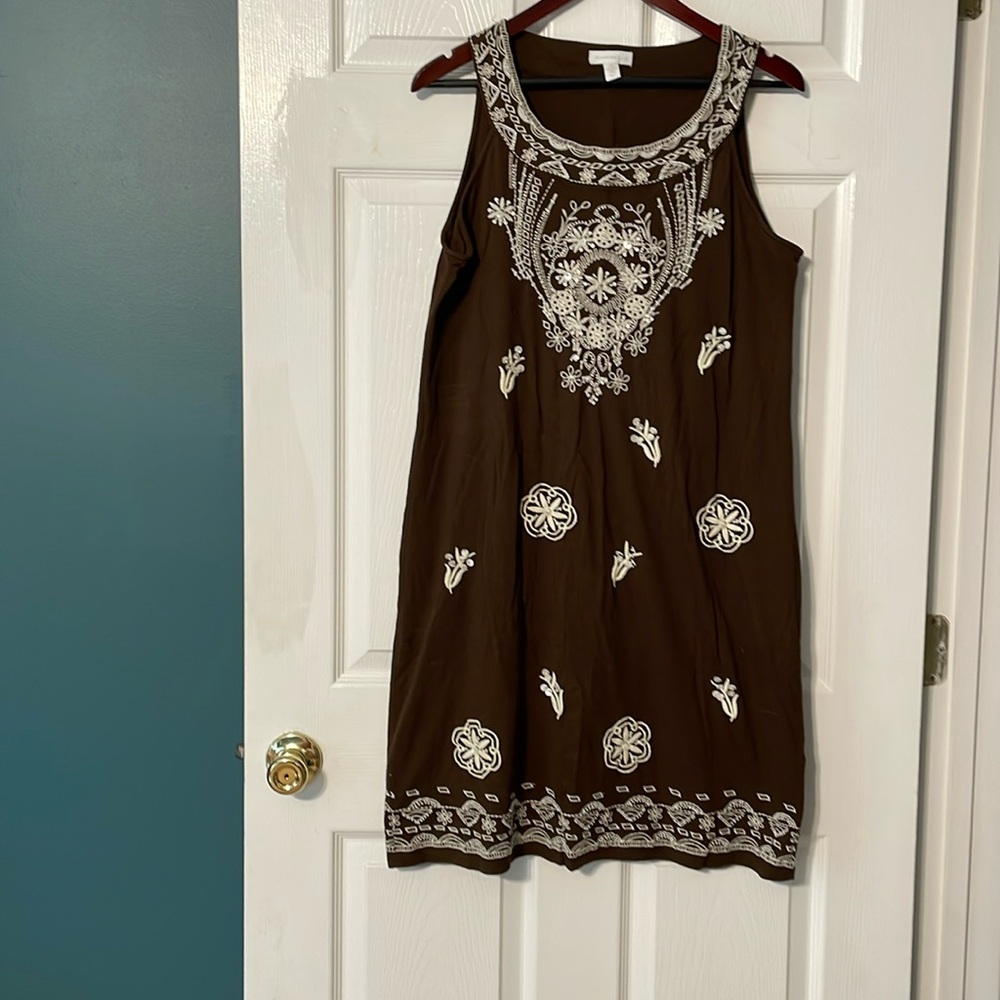 Embellished tank dress